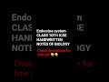 Endocrine system CLASS 10TH ICSE #quickrevision #freenotes #shortnotes #2026 #biology
