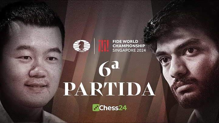 6ª Partida CAMPEONATO DEL MUNDO de la FIDE | Ding Liren vs. Gukesh Dommaraju