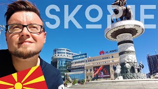 🇲🇰 BRIT'S First Impressions of SKOPJE, NORTH MACEDONIA | Statue OVERLOAD! | Travel 2020!