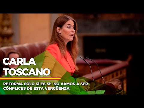 Reforma sólo sí es sí | Toscano: 'No vamos a ser cómplices de esta vergüenza'