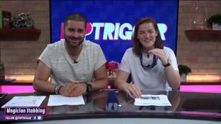 Magic Trick Fail! Magician Accidentally Stabs Woman On Live TV