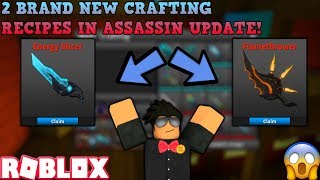 2 New Crafting Recipes Roblox Assassin Energy Slicer Cute766 - roblox assassin how to craft freezendo