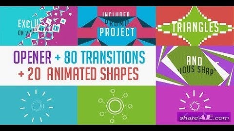 80 Transitions free  Templates  After Effects