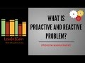 PROACTIVE AND REACTIVE PROBLEM MANAGEMENT - Learn and Gain | Doctor and Patient example