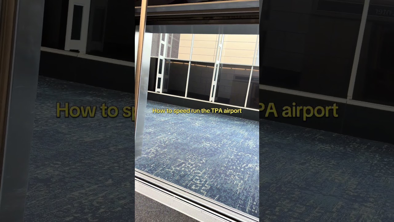 Speed running the Tampa Airport 