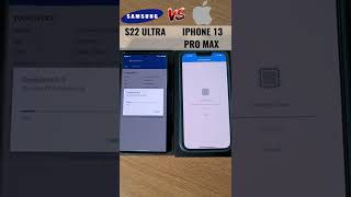 Samsung Galaxy S22 Ultra Vs Apple iPhone13 Pro Max Geekbench Test #shorts