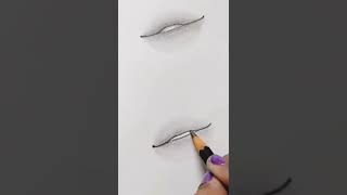 How to draw a lips tutorial korean lips very easy ??