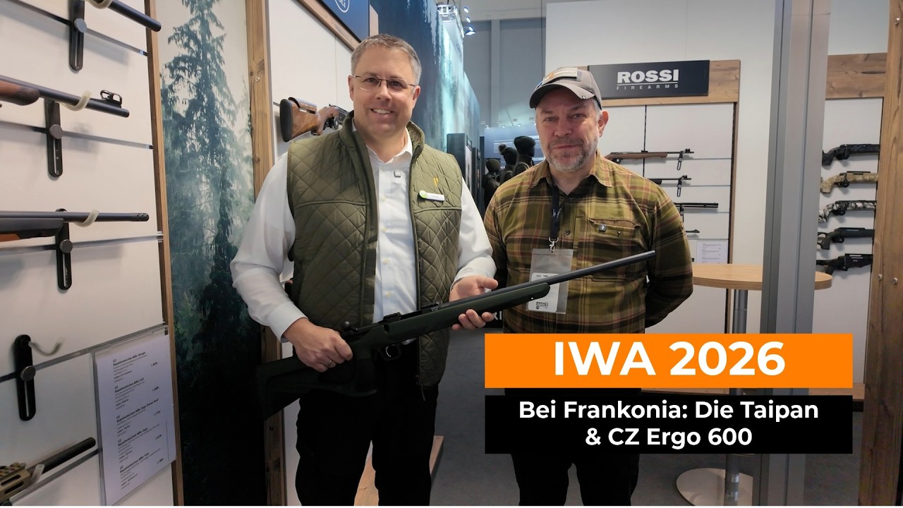 IWA 2026: Bei Frankonia am Stand - Pro Tuning Pistole Taipan und die CZ Repetierbüchse 600 Ergo