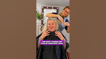 Watch This MAGICAL Hair Makeover After 30 Years Without Change! #shorts