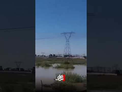 انهيار جسر الفتحة الحديدي في قضاء بيجي نتيجة ارتفاع منسوب مياه نهر دجلة بعد موجة الأمطار الأخيرة