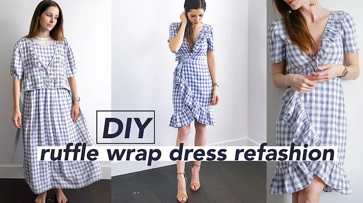 DIY Wrap Dress Refashion  (aka perfect bridesmaid ...