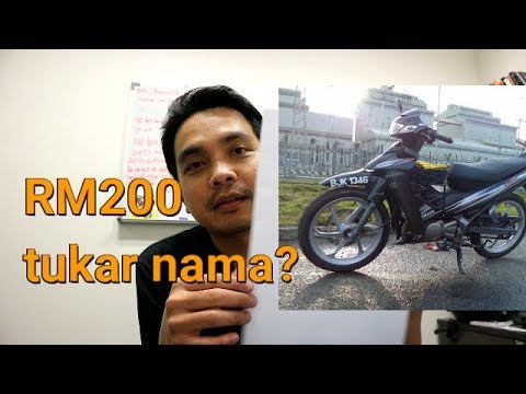 tukar nama geran motor atau kereta di JPJ