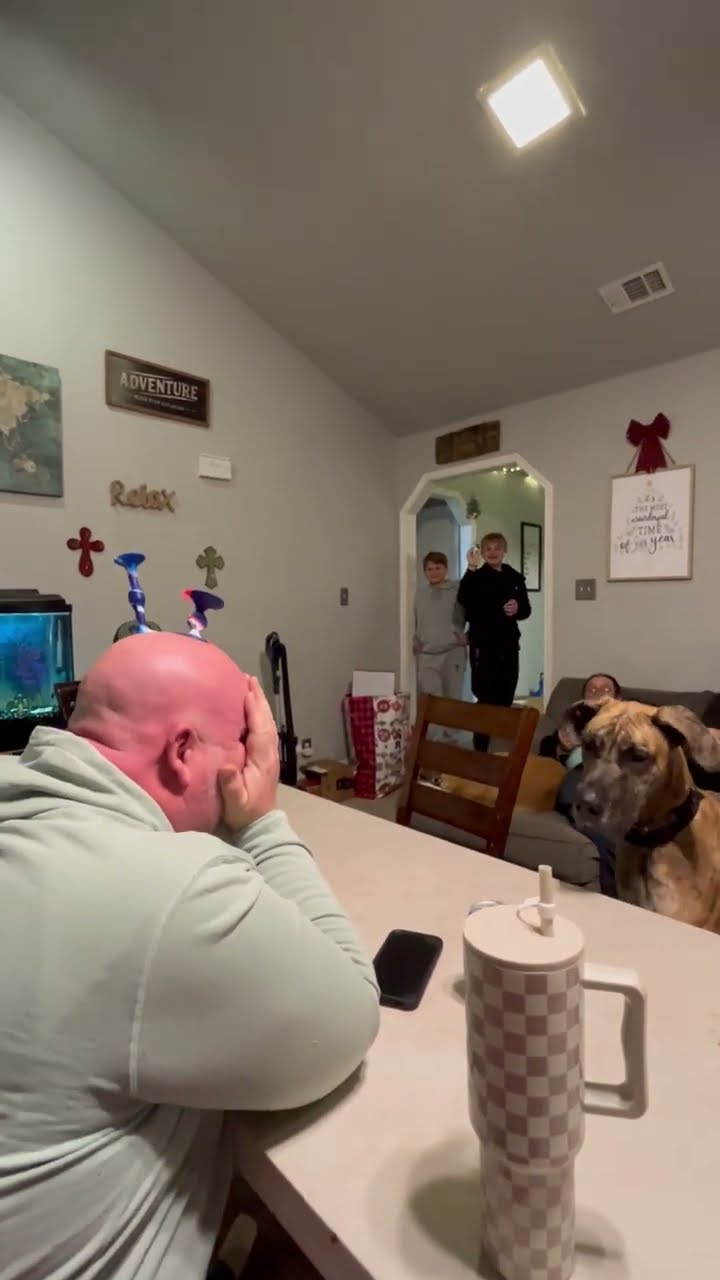 Bald Uncle Lends Target For Popdarts || ViralHog