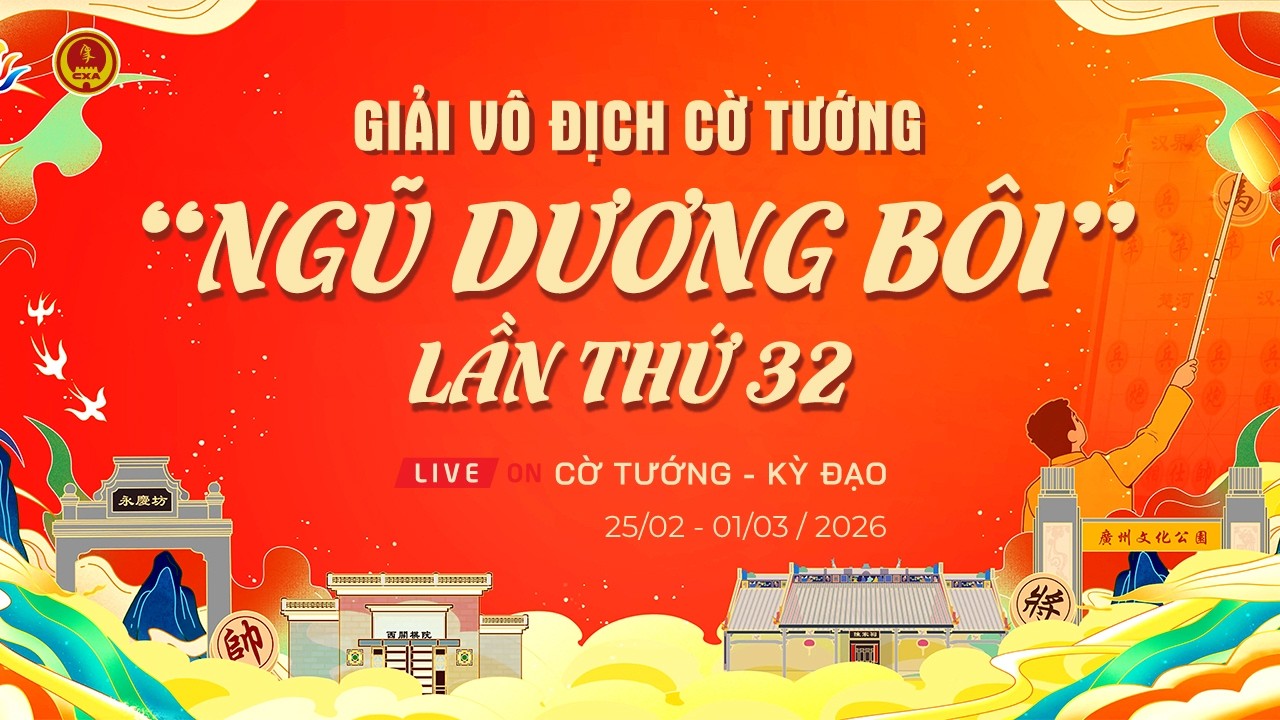 [LIVE] NGŨ DƯƠNG BÔI 2026 – Lại Lý Huynh thi đấu vòng bảng – Vòng 5: Cờ 50p+20s