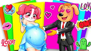 💖🩷 POP Star Papillon SECRET Love with BODYGUARD Labrador Stickers #paperdiy #asmr #sherifflabrador