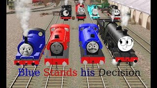 Blue Stands his Decision