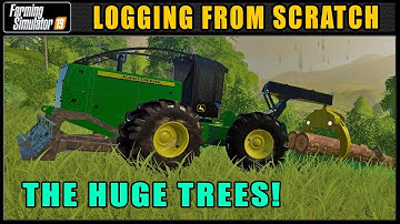 Hauling Some Mega Trunks! - Logging From Scratch 92 - Farming Simulator 2019 - FDR Logging