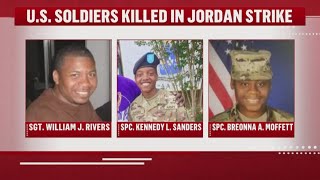 Grief and mourning for 3 US soldiers killed in Jordan drone strike who were based in Georgia