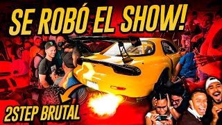 EL 2 STEP MÁS ÉPICO - MAZDA RX-7 13B ROTATIVO TURBO AL CORTE + SUPRA, GT-R, R8 EN MEET TUNING