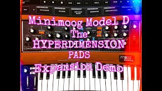 Moog MINIMOOG Model D - The HYPERDIMENSION PADS Pack - Demo for the iPad