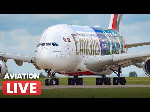 馃敶 Super Close Departures! 鉁堬笍 Manchester Airport LIVE