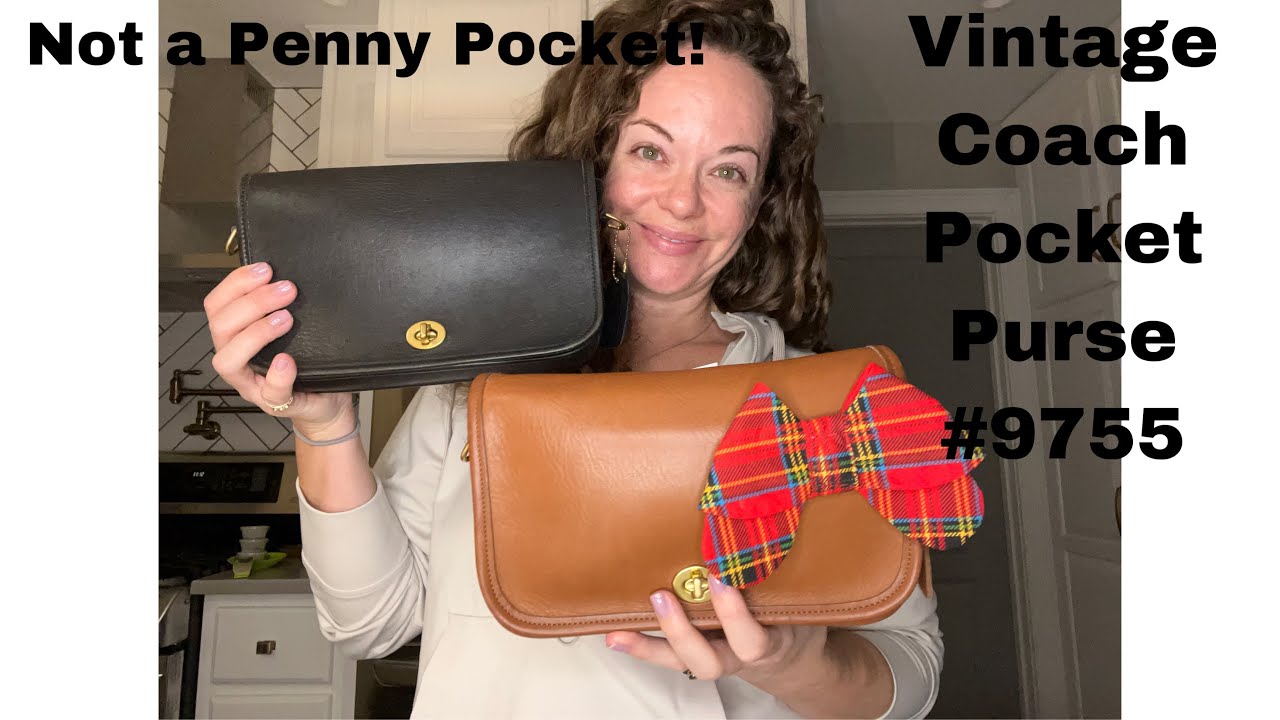 Vintage Coach Pocket Purse #9755 Bag Talk. It's not a Penny Pocket;) -  YouTube