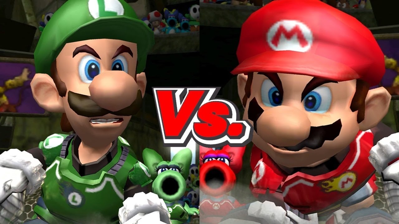 Mario Strikers Charged - Luigi Vs. Mario