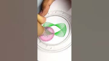 How many rotations did the pen make in total? 🤔 #Spirograph #asmr #shorts #relaxing #satisfying