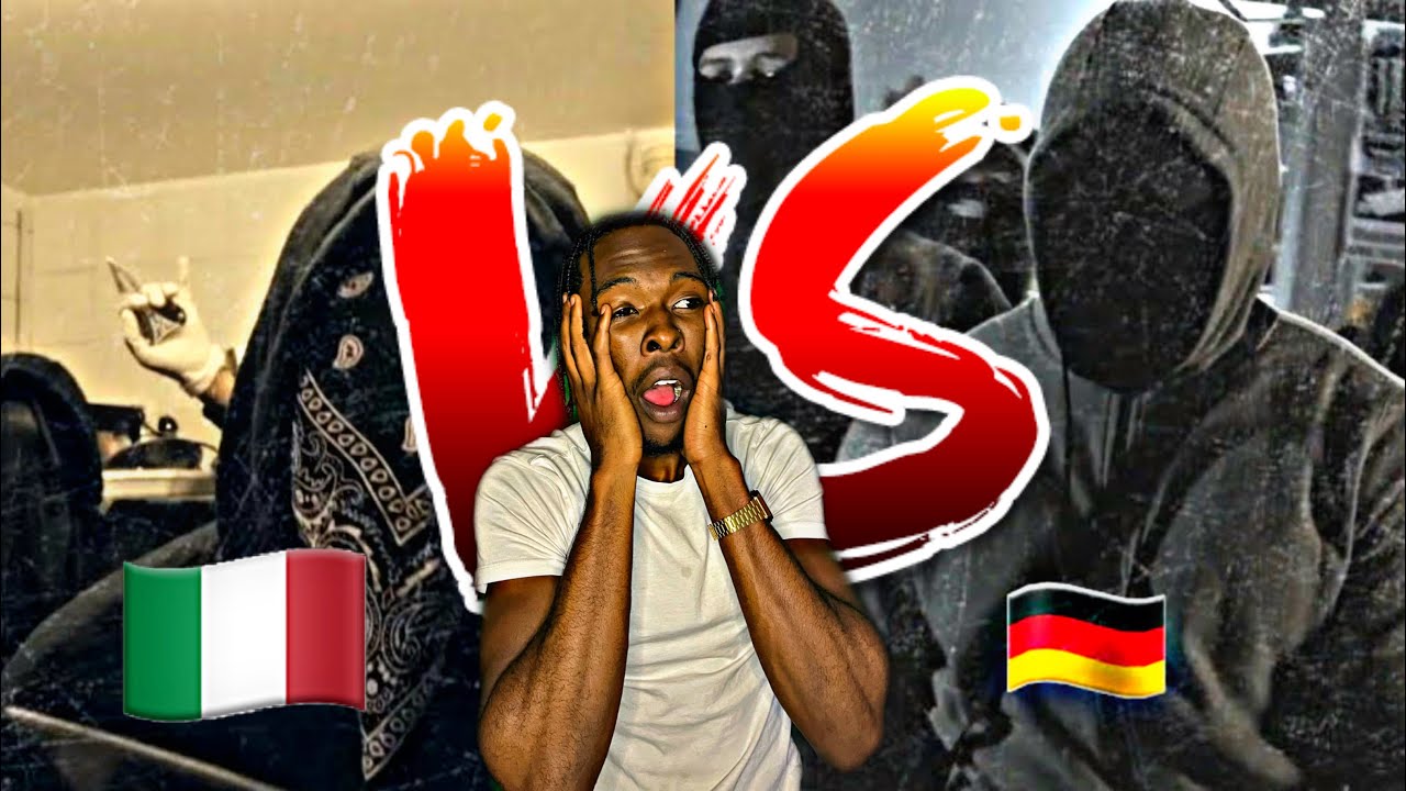 AMERICAN REACTS TO German rap vs italian rap FT.(Gzuz, Sfera Ebbasta