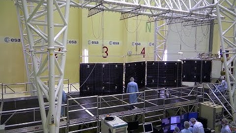 Mercury Transfer Module solar wing deployment