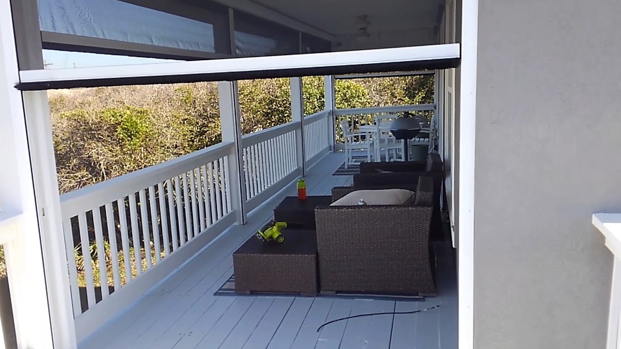 Motorized Balcony Screens - YouTube