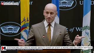 Stephen Millers Brillant Speech On Illegal Aliens Crime Cartels At Southcom In Miami, Florida