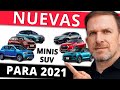 Nuevos SUV SUBCOMPACTOS 2021 o Mini SUV