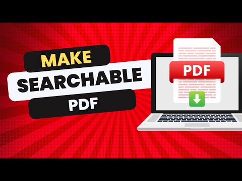 Vídeo: Com escanejo un PDF cercable?