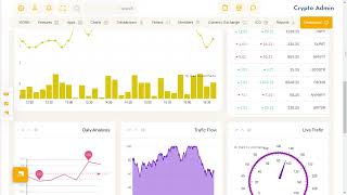 Crypto ICO Admin Template with Light RTL Theme
