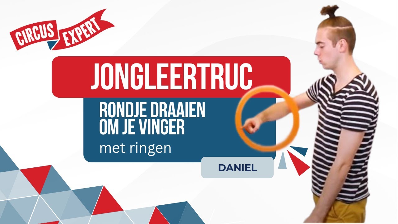 Rondje draaien met ringen draaiend om je vinger | Tutorial | Circus-expert.nl | Jongleertruc
