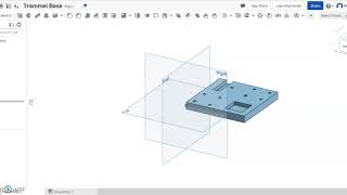 PLTW IED Trammel Base Bottom Onshape