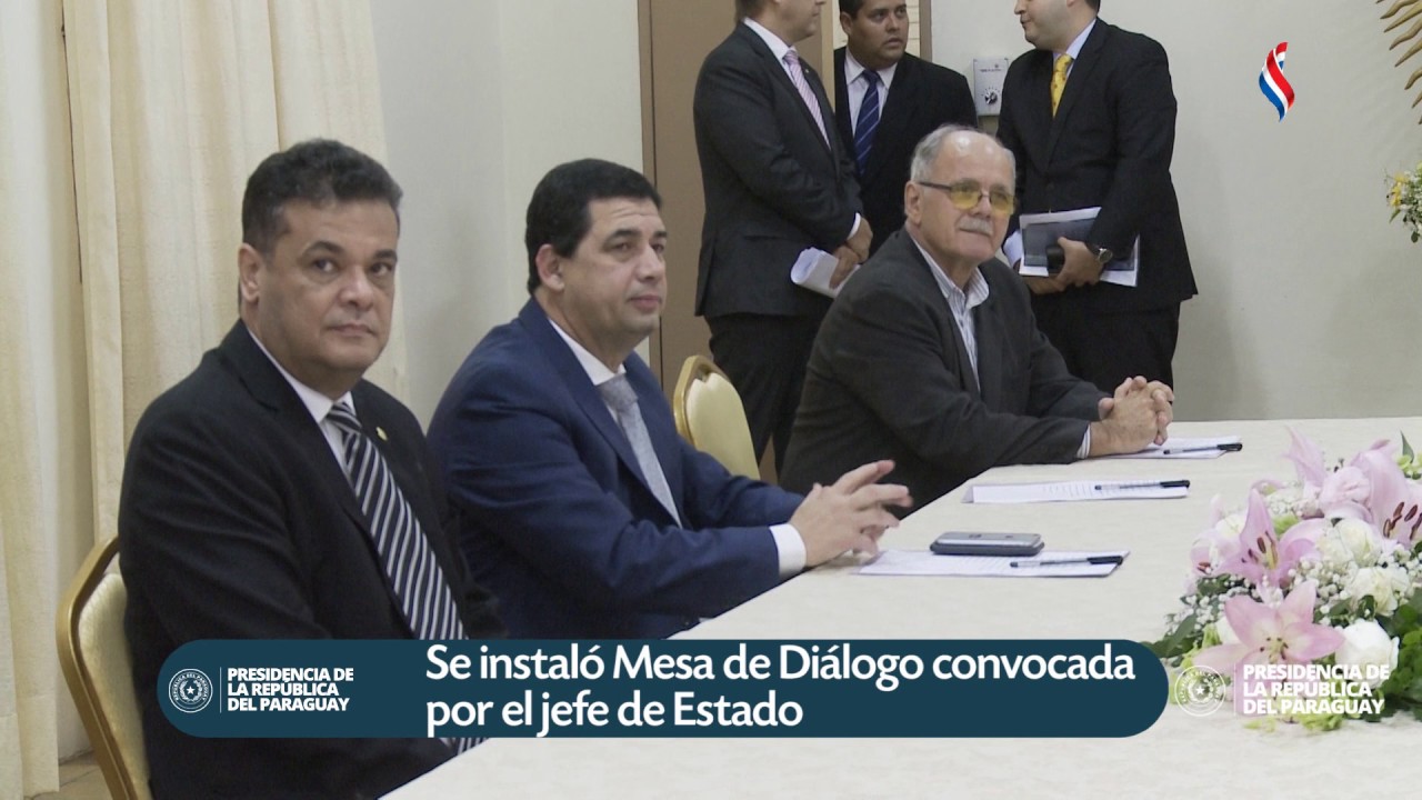 Se instaló Mesa de Diálogo convocada por el jefe de Estado - YouTube