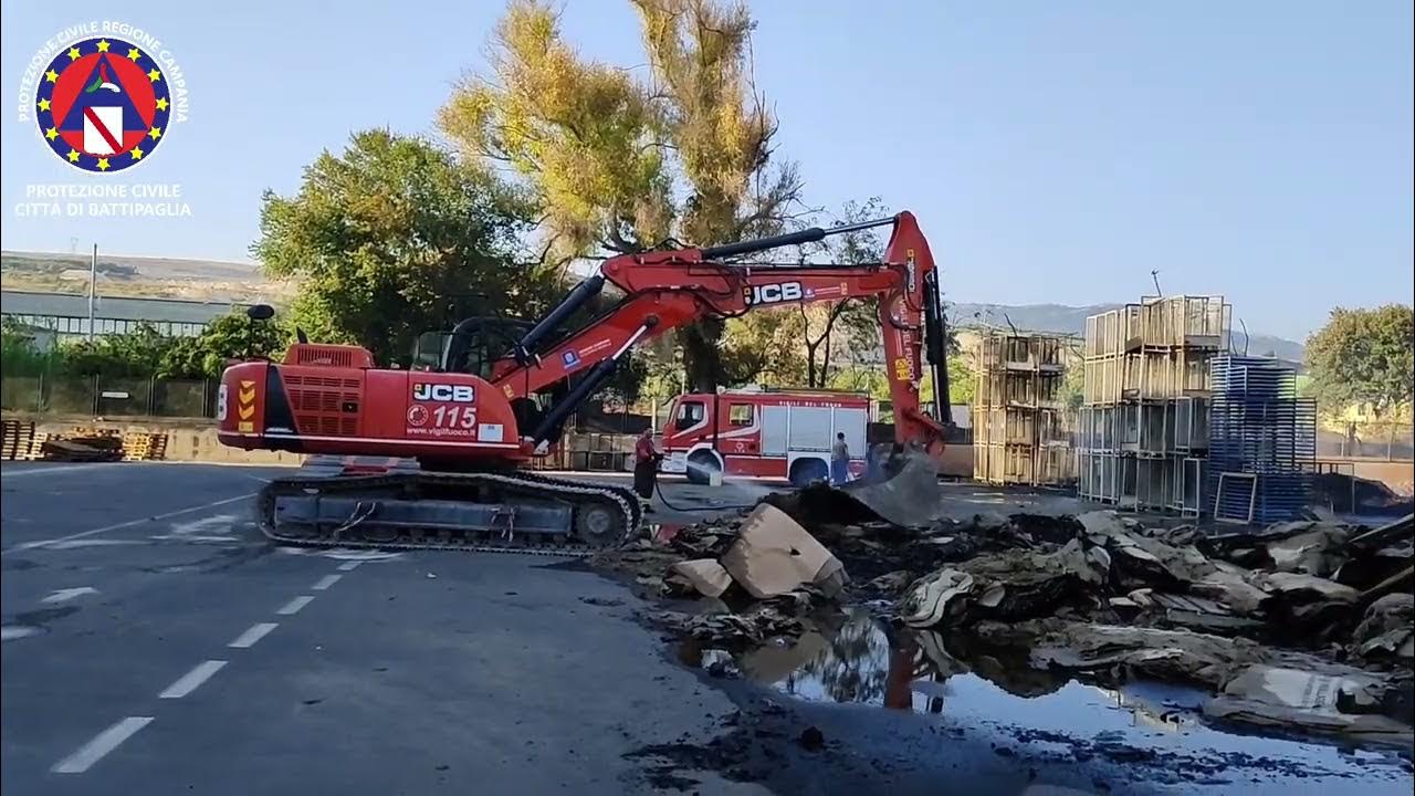 Battipaglia (SA) Incendio zona industriale (30.07.22) YouTube