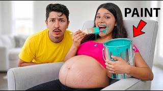 EATING THE WEIRDEST PREGNANCY CRAVINGS