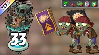 Plants Vs Zombies 2 - Pirate Seas Day 33 Plants Lvl 1 & No Premium