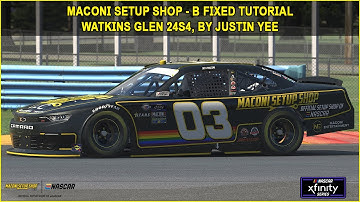 iRacing Xfinity B Fixed Watkins Glen Guide to Qualifying and Race 24S4