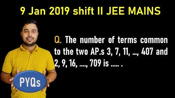 (AP) Arithmetic Progression JEE MAINS  || JEE MAINS PREVIOUS YEAR QUESTION PAPER || NATWAR MISHRA