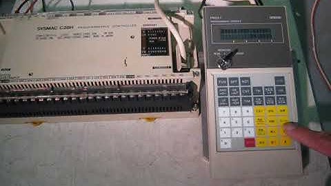 OMRON C200H-PRO27 Programming console　動作確認