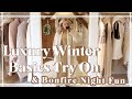 LUXURY WINTER BASICS TRY ON HAUL & BONFIRE NIGHT WITH FRIENDS // Fashion Mumblr AD