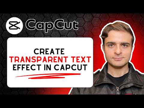 Transparent Text or Video Inside Text | CapCut Android & iOS Tutorial
