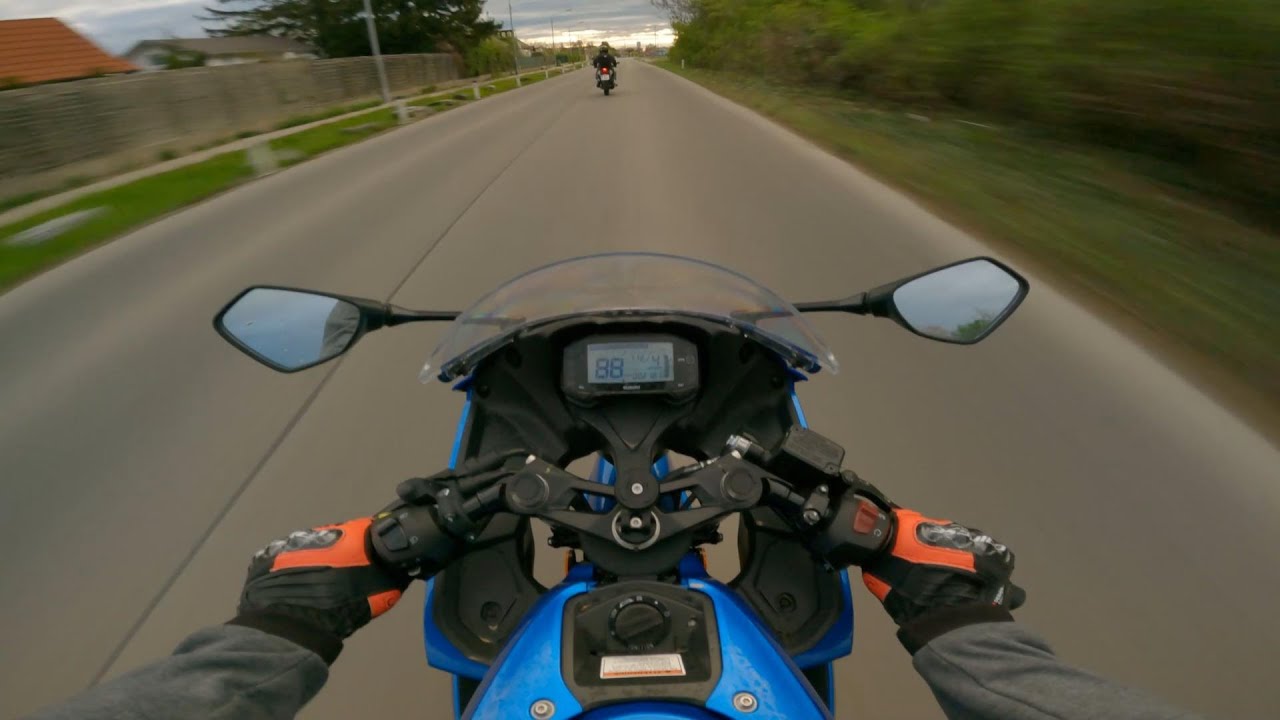 🏍️ Ride to school | Suzuki GSX-R 125 | 2019 | [4K]