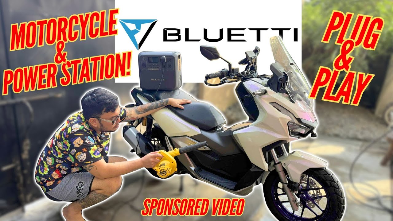 WASHING 2 MOTORCYCLES USING THE BLUETTI AC180 | USING A POWER STATION FOR BIKE WASHING