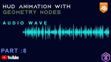 How to create a sci-fi HUD elements with geometry nodes in blender Part 8(Blender 3.5 Tutorial)