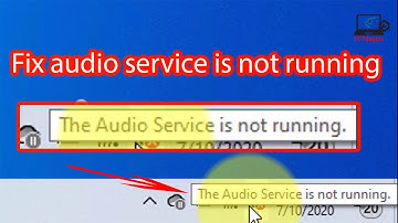 Audio service is not running windows 10